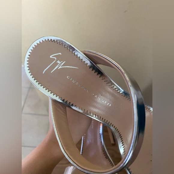 Giuseppe Zanotti Shoes - Giuseppe Zanotti Shiny Silver Heels